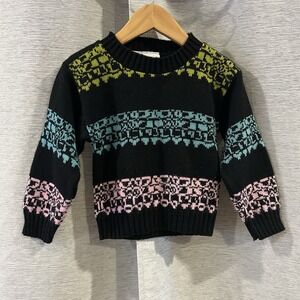 Vintage Picamo Toddler Colorful Sweater 80s 90s Size 3T‎ Retro